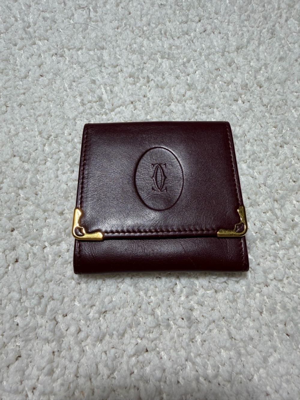 Cartier Must de Cartier Bordeaux Bifold Wallet Full Set